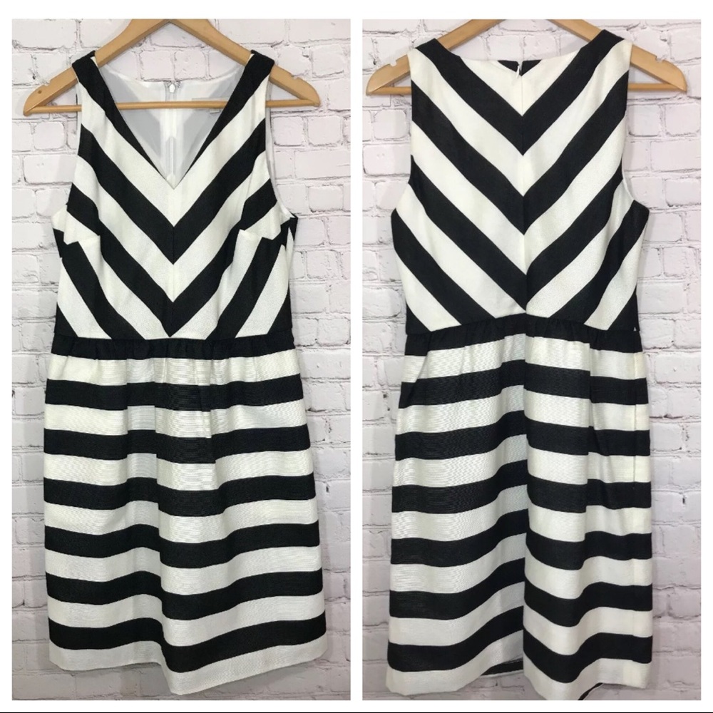 ⚡️SOLD⚡️LOFT Striped Sleeveless Dress NWT - Picture 2 of 8